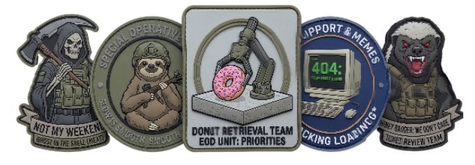 PVC Morale Patches USA